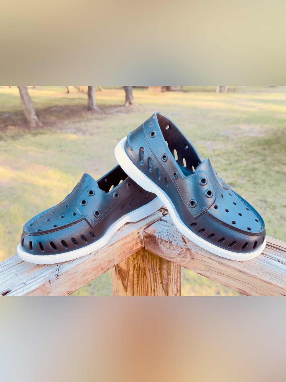 Women’s Sperry Top Slider Black Boat Shoes- size 6